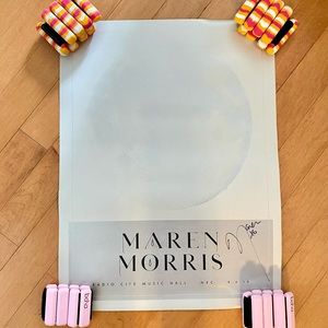 rare maren morris signed girl tour poster perfect condition